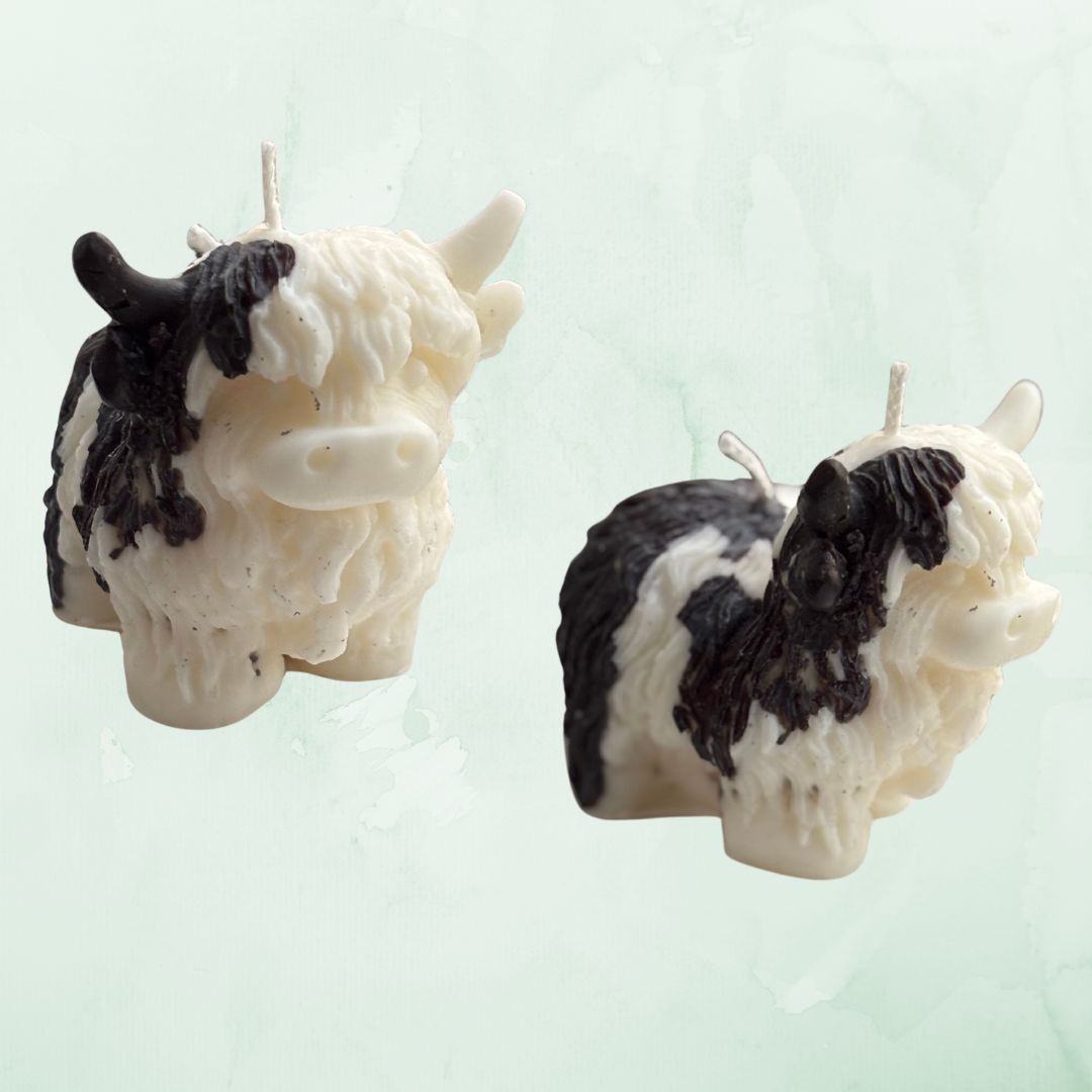 Highland Cow "Missy" Pillar Candle