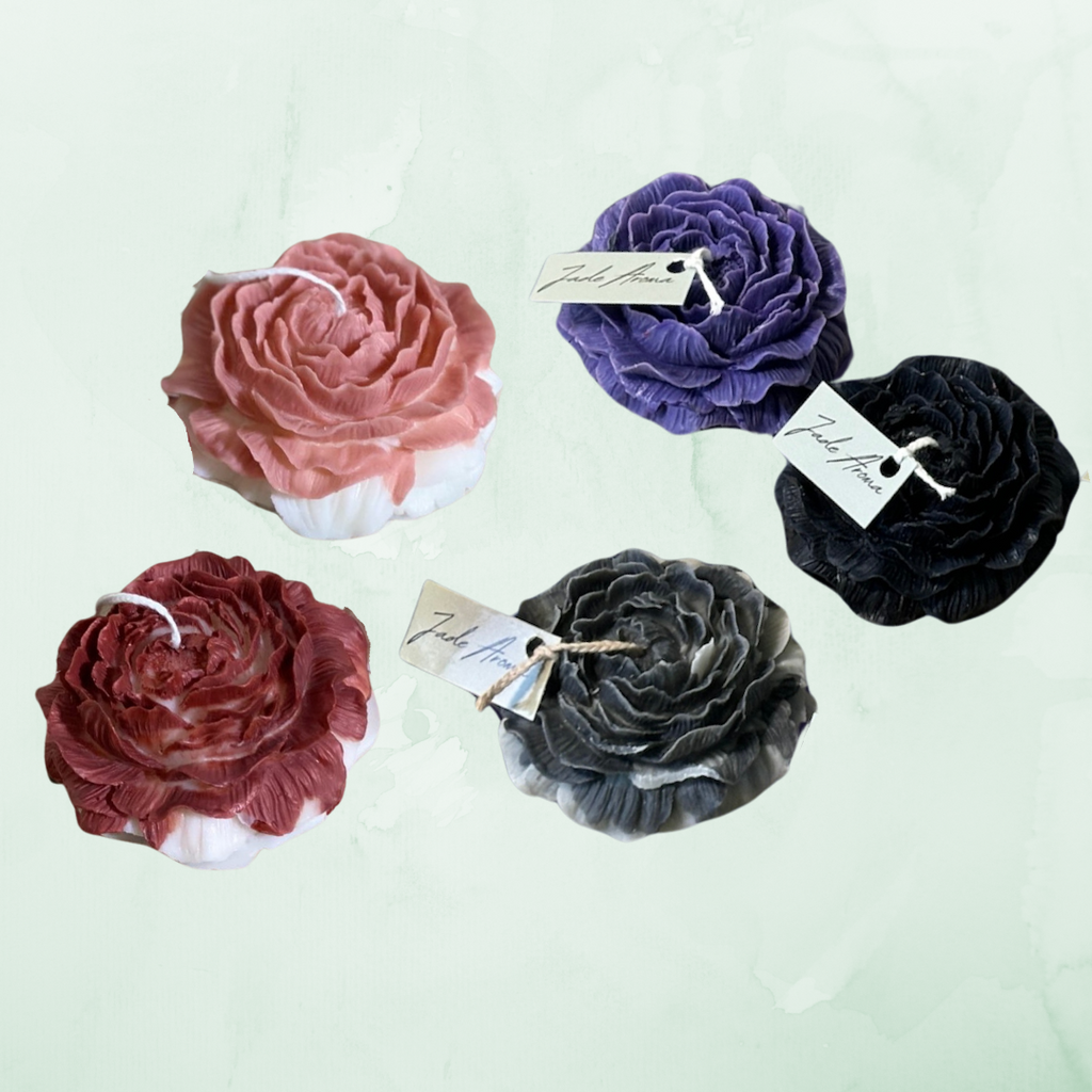 Peony Pillar Candle