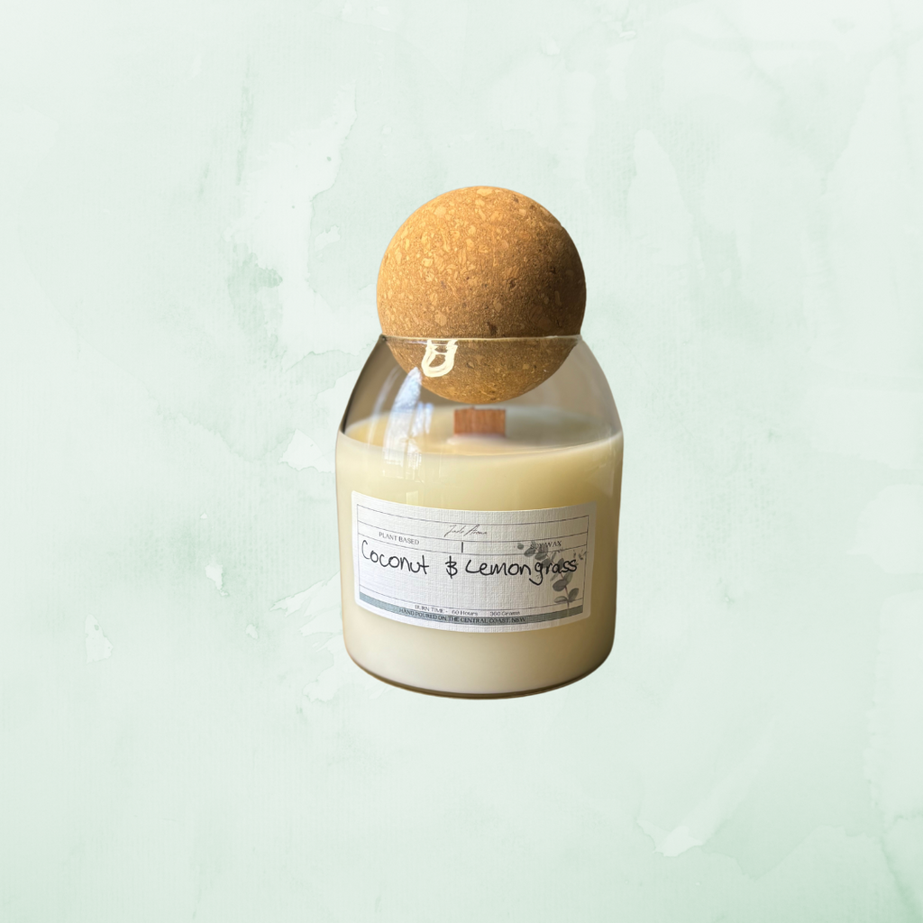 Cork Ball Candle