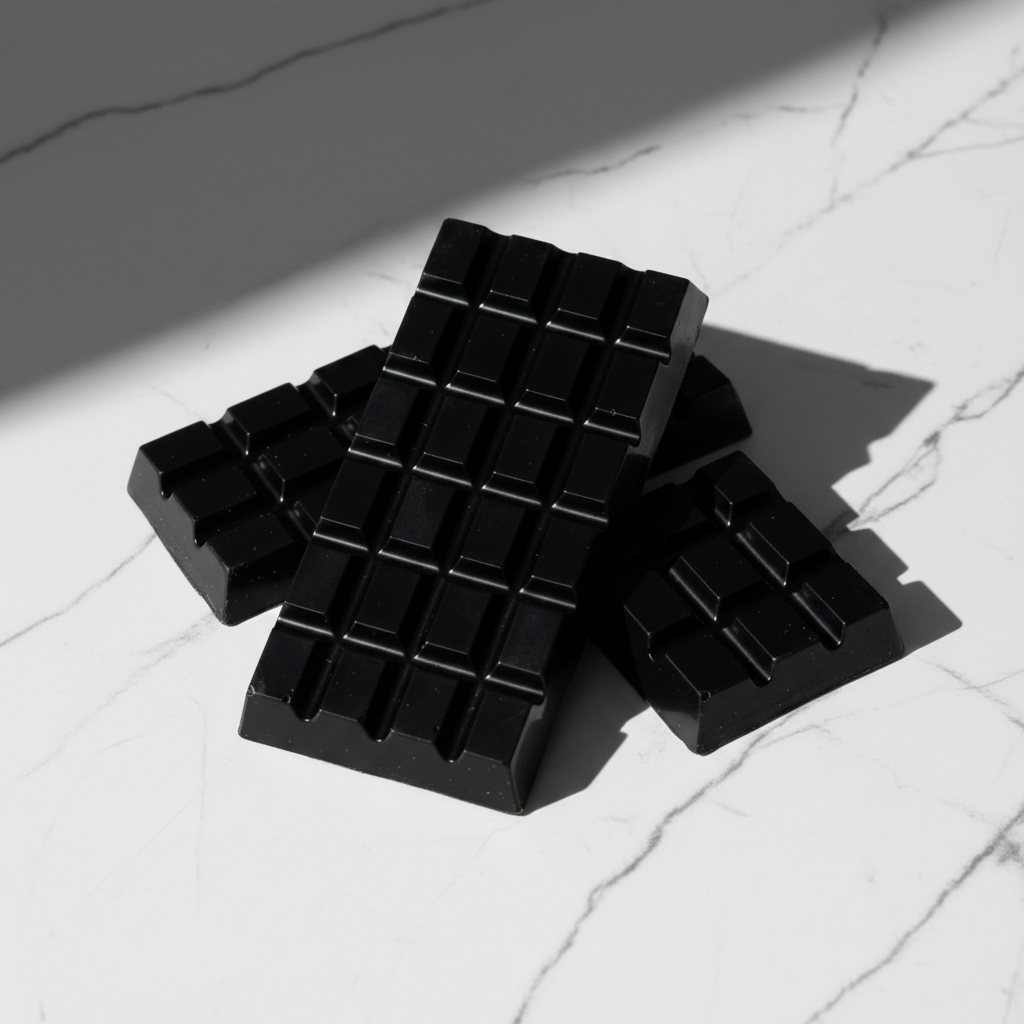 Black Chocolate Bar Wax Melts White Marble