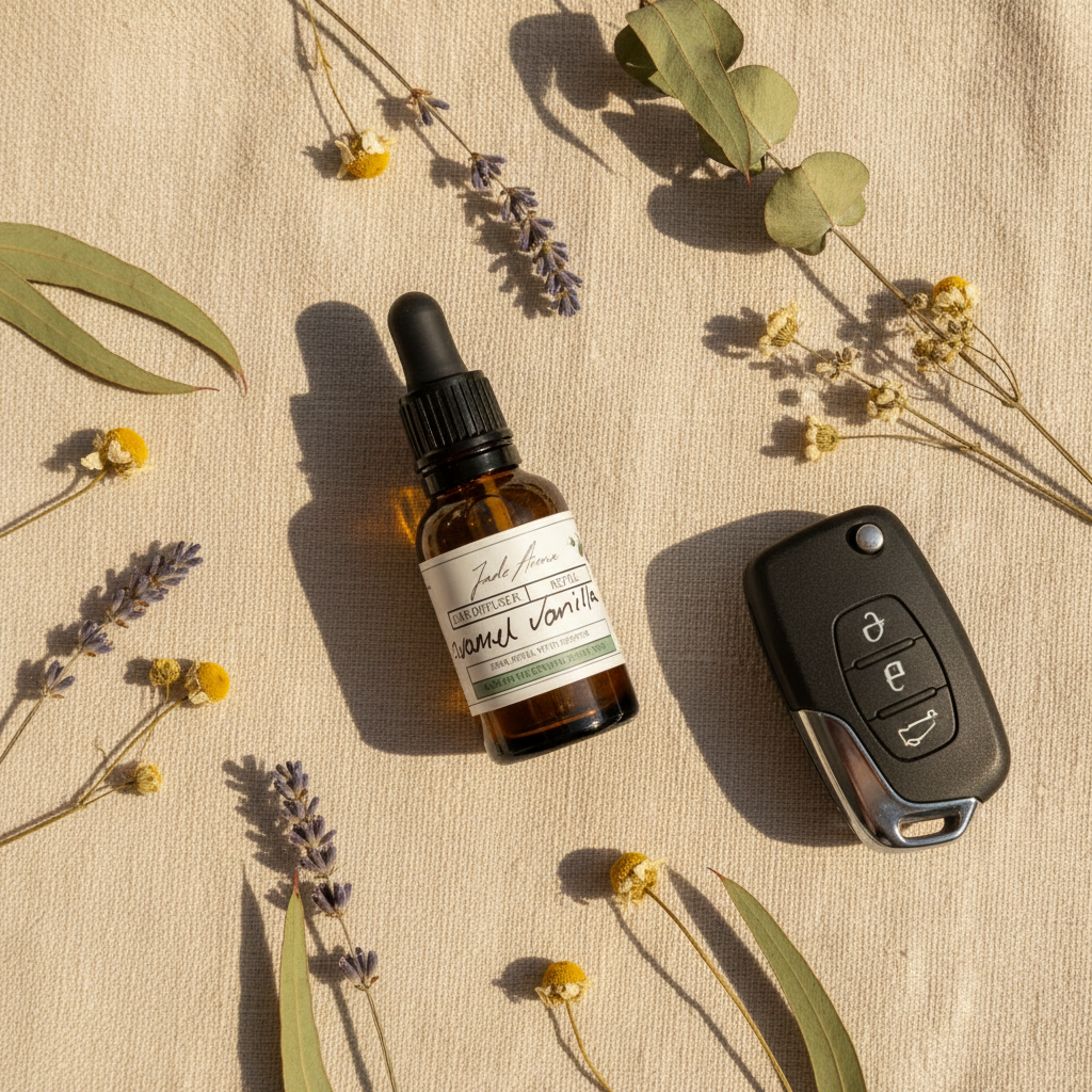Car Diffuser Refill — Flat Lay