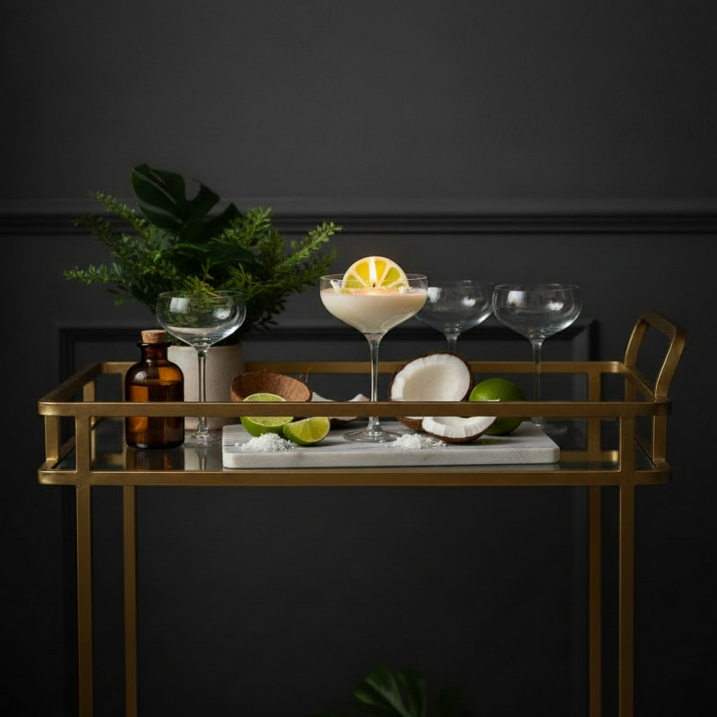 Coconut Lime Tini - Bar Cart No Sign