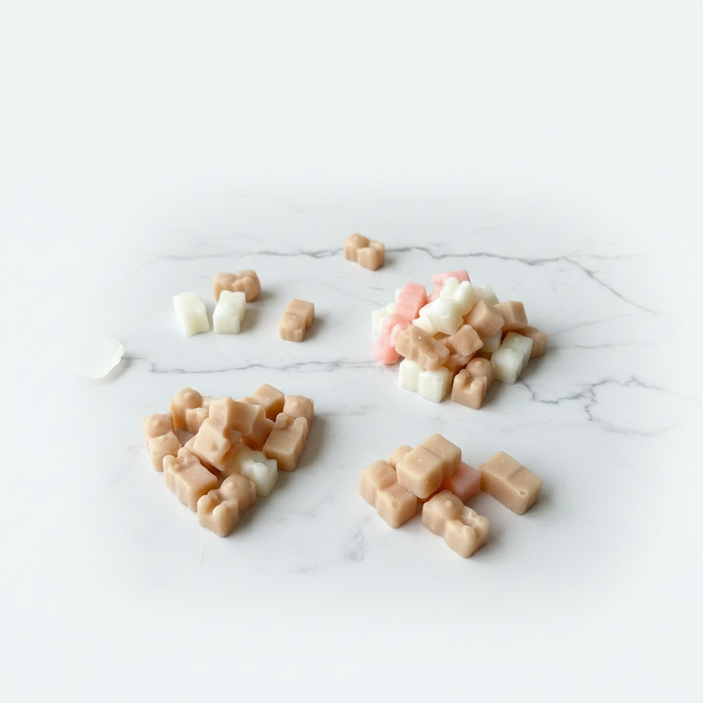 Gummy Bear Wax Melts Beige & White Clean