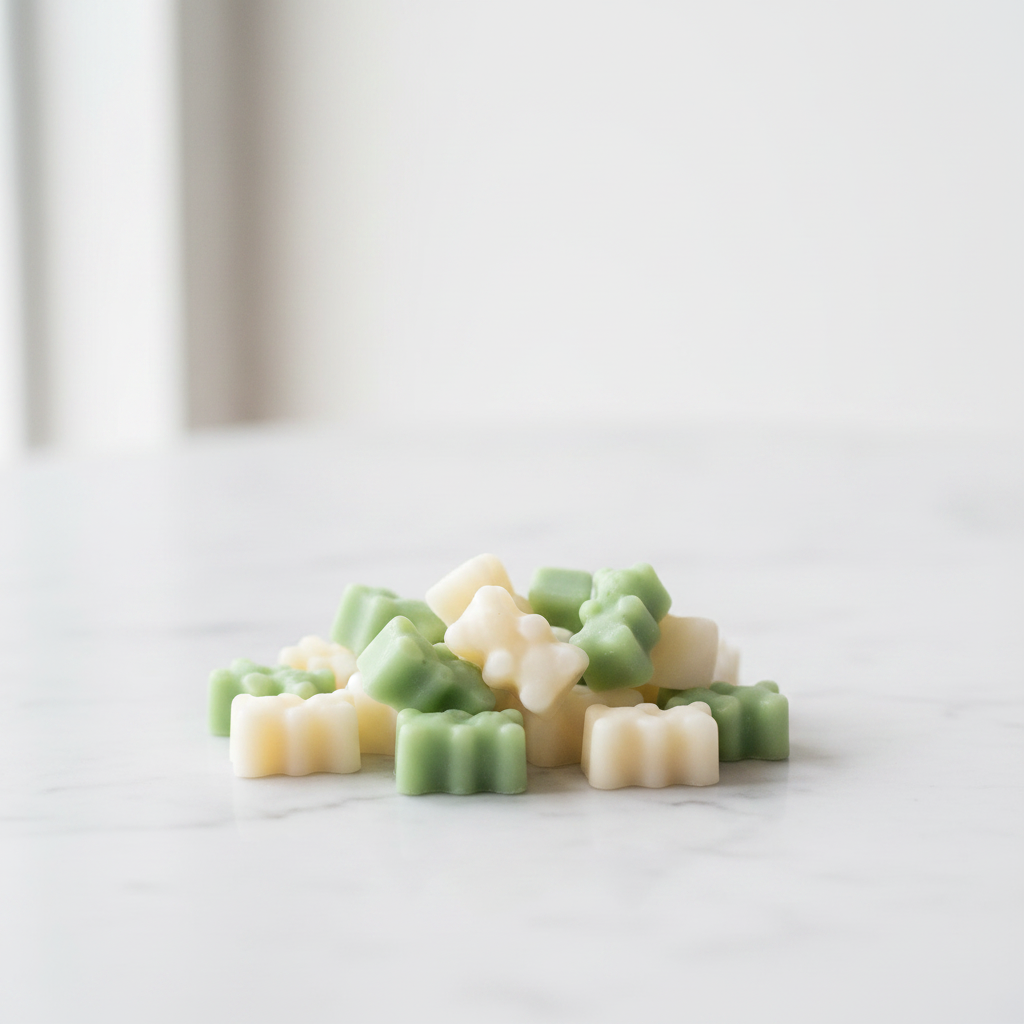 Gummy Bear Wax Melts Light Green & White