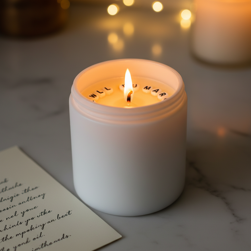 Hidden Message Candle Romantic