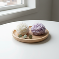 Peony Pillar Candle Scandinavian